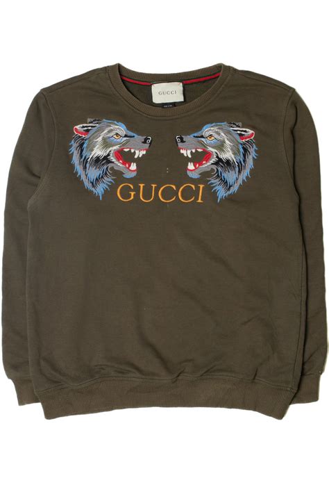80's gucci bootleg embroidered sweatshirt